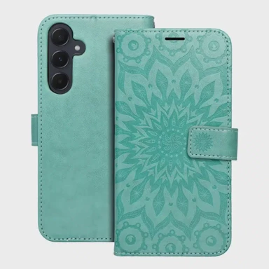 MEZZO Preklopna torbica Book Case za Samsung Galaxy A55 5G, mandala green