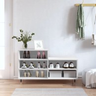 Ormarić za cipele sjajni bijeli 102x36x60 cm konstruirano drvo