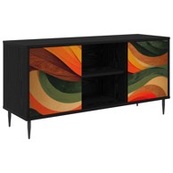 TV ormarić Bonn 102 x 33 x 51 cm od konstruiranog drva, crni hrast