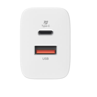 SBS Ultra-Slim zidni punjač USB-C i USB-A PD, 45 W, crni, TETRGANUSBTC45SLIM