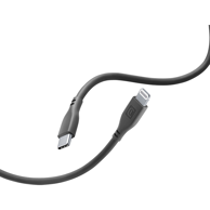 CELLULARLINE USB-C/Lightning kabel USBDATASOFTC2LMFIK, 1,2 m, crni