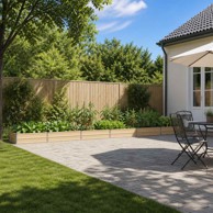 Povišeni vrtni krevet 600 x 80 x 24 cm, slonovača