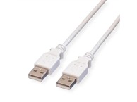 ROLINE Kabel VALUE USB2.0 TIP A-A M/M, 0.8m, bijeli