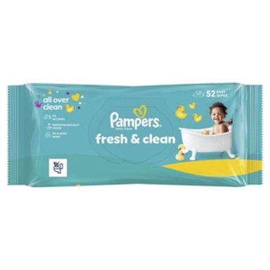 PAMPERS Vlažne maramice, Fresh Clean, 52 kom