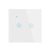Pametni zidni prekidač dvostruki, bijela