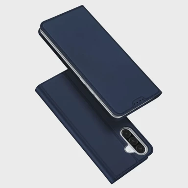 DUX DUCIS Skin Pro glatka kožna preklopna maska za SAMSUNG GALAXY A36/ A56 5G plava
