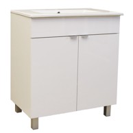 AQUAART Kupaonski ormarić Ana, bijeli sjaj, donji 40