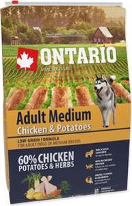 ONTARIO Hrana za pse Dog Adult Medium Breed 2,25 kg, piletina i krumpir