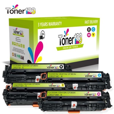 TONER123 Komplet Canon 718 / CRG-718 / LBP 7200,7210,7660,7680, MF 8330,8340,8350,8360,8380,8540,8550,8580, crna, cijan, magenta, žuta