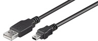 GOOBAY USB 2.0 velike brzine kabel, crni, 1.8 m USB-A na Mini-USB
