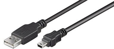 GOOBAY USB 2.0 velike brzine kabel, crni, 1.8 m USB-A na Mini-USB