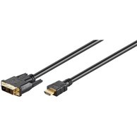 GOOBAY Kabel DVI-D na HDMI, crni, pozlaćen, 1.5 m