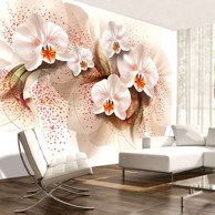 Foto tapeta Pale yellow orchids 400x280