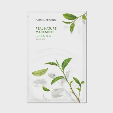 NATURE REPUBLIC Tkaninska maska Real Nature Green Tea Sheet Mask 1 kom 23 ml
