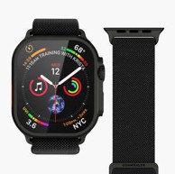 VONMÄHLEN Zamjenski remen Classic Nylon Loop za Apple Watch 40/41/42 mm, crni