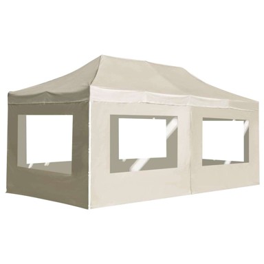 Sklopivi šator za zabave 6 × 3 m, krem