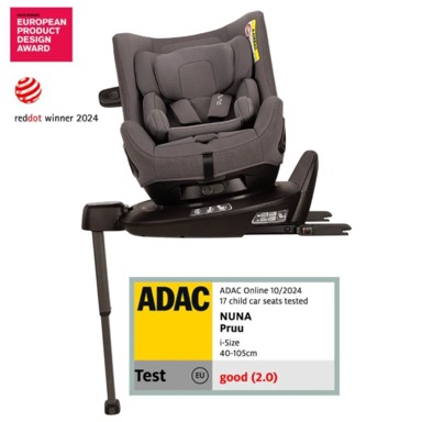 NUNA Autosjedalica Pruu 360° i-Size 0-18 kg (40-105 cm), Thunder