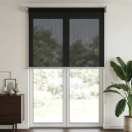 Vanjska roleta s 90 % UV zaštitom 80 x 230 cm od HDPE-a, crna