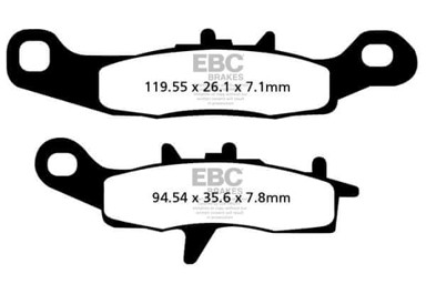 EBC Kočione pločice FA349R, set za 1 disk