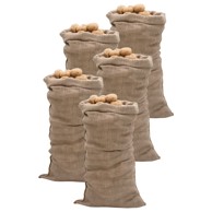 Jutene vreće 5 kom, 65 x 135 cm 100 % juta 220 g/m²