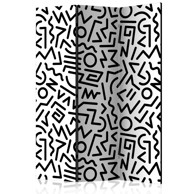 Sobna pregrada u 3 dijela Black and White Maze 135x172