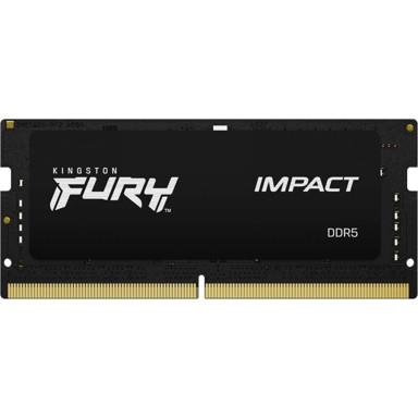 KINGSTON RAM memorija FURY Impact 64 GB DDR5 4800MT/s CL38 SODIMM Kit (2x32 GB), crna
