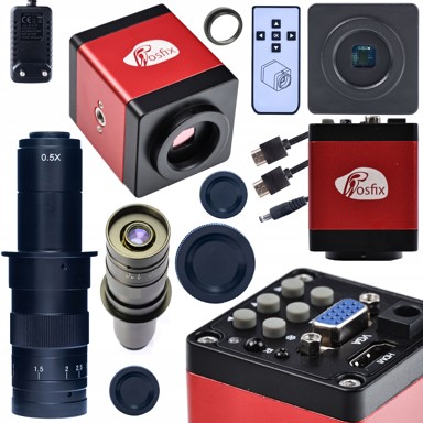 ROSFIX Mikroskopska kamera Draco RED PRO KMDRP-HDMI-VGA 2MP 180x, crvena