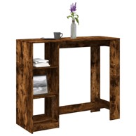 Barski stol s policom boja hrasta 124x46x103,5 cm drveni