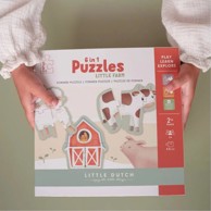 LITTLE DUTCH Puzzle Little Farm 6u1, 2+