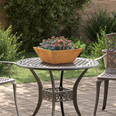 Metalna sadilica, vremenski otporan čelik, 40x40x15 cm