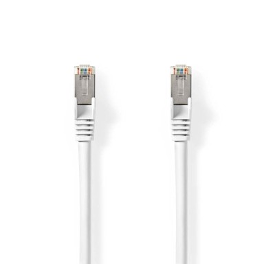 NEDIS Mrežni kabel CAT8.1 S/FTP RJ45 muški RJ45 muški 3,00 m okrugli LSZH oznaka, bijeli
