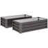 HOMESTAR Set povišenih vrtnih gredica 100x60x30 cm, tamnosiv
