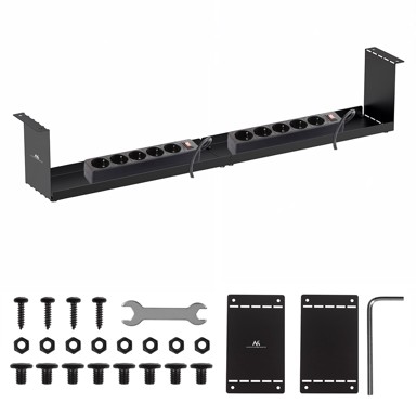 MACLEAN Organizator kabela MC-107 B, ispod stola, crni