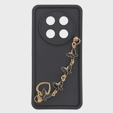 MAXMOBILE Maskica za Honor Magic 7 Lite, Silicone Candy, s ručkom, leptiri 