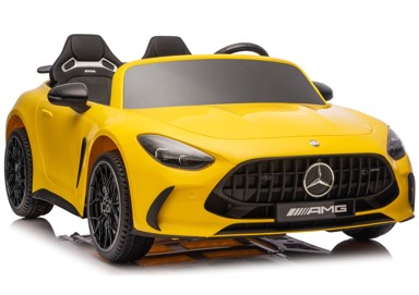 MERCEDES Licencirani auto na akumulator GT63 AMG DK-GT63 24V, dvosjed, žuti