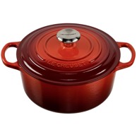 LE CREUSET Okrugli lonac od lijevanog željeza 24 cm, crveni