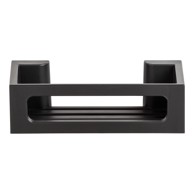 WENKO Kupaonska polica Bralia samoljepljiva plastika, crna