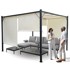 Vrtna pergola Para Sole, 3 × 3 × 2 m, vodootporna krovna konstrukcija