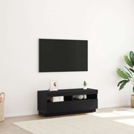 TV ormar s LED svjetlima, 100 x 35 x 40 cm, crni hrast, konstruirano drvo