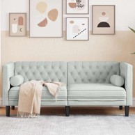 Baršunasti kauč Svjetlosiva 174 x 74.5 x 70.5 cm