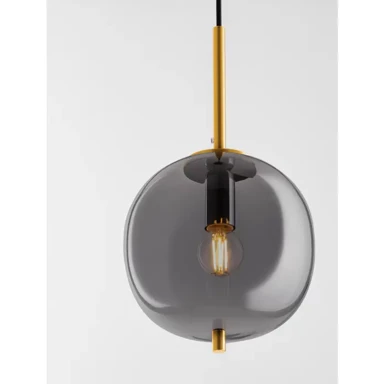 NOVA LUCE Visilica Lato NL9624096, E27, IP20, zlatni mesing i dimljena