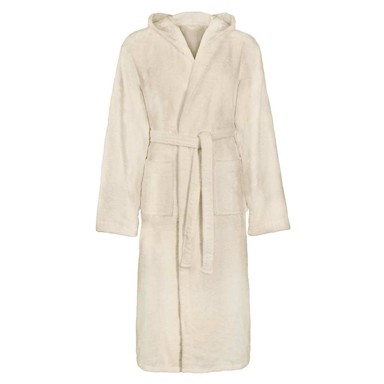 Bež pamučni kućni ogrtač XXL