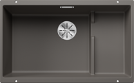BLANCO Sudoper SUBLINE 700-U Level InFino SILGRANIT pribor 18/10, vulkan siva