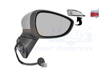 VAN WEZEL Retrovizor Ford B-Max 12-, desni, električni, grijani, sklopiv žmigavac, asferičan