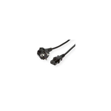 ROLINE VALUE Kabel napajanja PC-monitor IEC320 C13 10A M/F 0.6 m crni