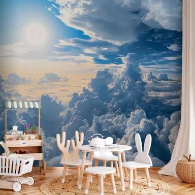 Foto tapeta Simfonija svjetla, sunce i oblaci na prekrasnom nebu, 350x256 cm