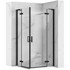 REA Tuš kabina Hugo Double Black 80x80 cm, crna