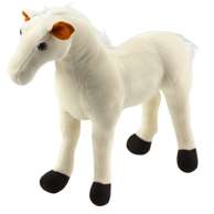 Plišana igračka Konj, 40x37 cm, bijeli