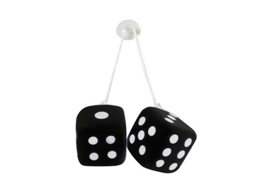 LAMPA Ukrasne kockice za auto crne 37651