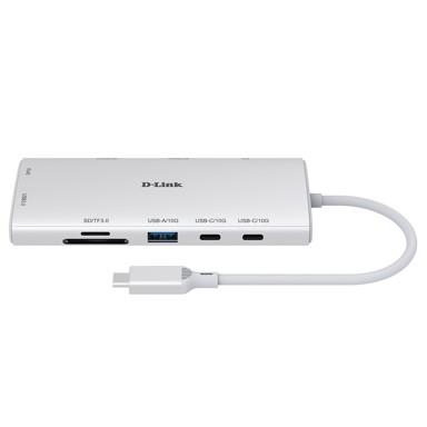 D-LINK USB čvorište DUP-A01, USB-C 3.2 Gen 1, 10000 Mbit/s, bijelo